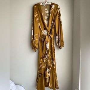 Floral Wrap Around Dress